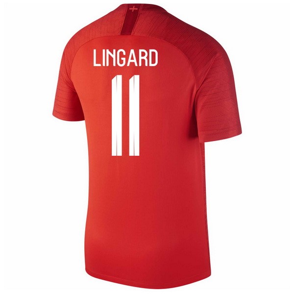 Camiseta Inglaterra 2ª Lingard 2018 Rojo